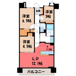 サーパス城東小ウエストスクエアの物件間取画像